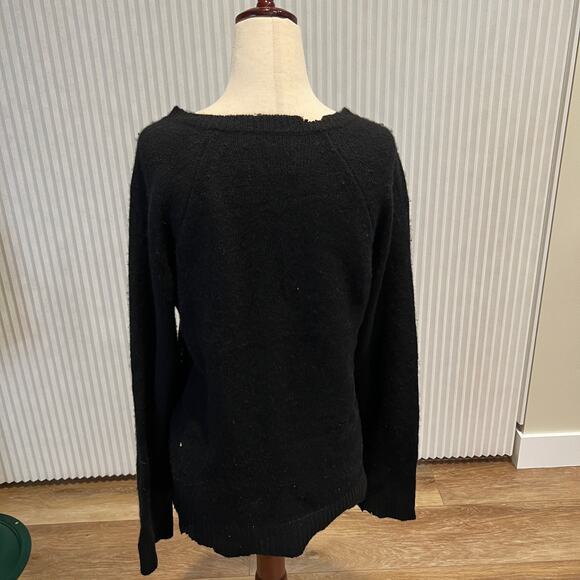 ZADIG & VOLTAIRE Women's Rock & Roll Cashmere Raglan Pullover Sweater Size M - Picture 4 of 10